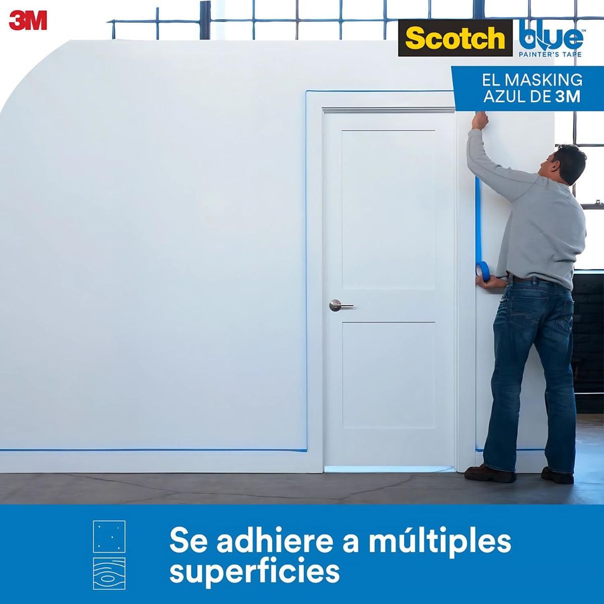 3M - Pack X4 Cinta Scotchblue Multisuperficie 24 Mm X  54,8 M
