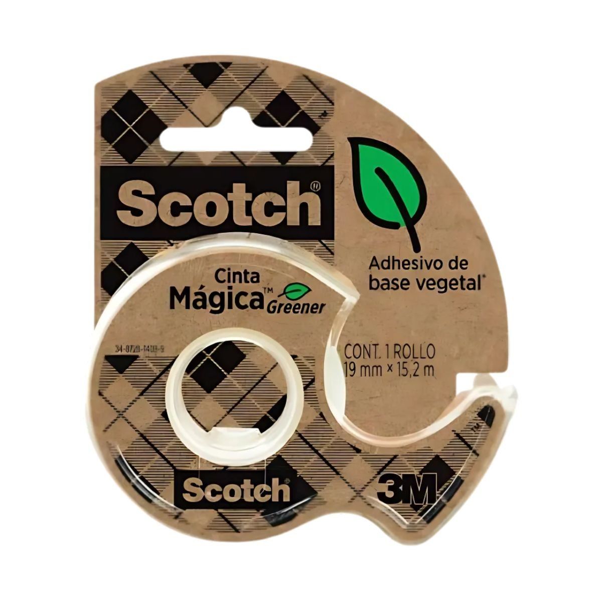 MARCA - Pack X5 Cinta Scotch Mágica Greener 19Mm X  15.2M