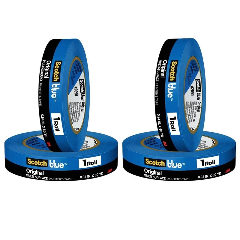 3M - Pack x4 Cinta ScotchBlue multisuperficie 24 mm x 548 m