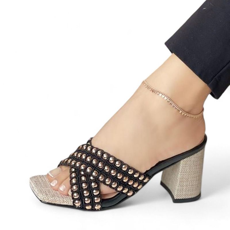 GENERICO - Taco Mujer Yomar Err. Precio Punza Encrucijada 2086L-58 Taco 7 Negro