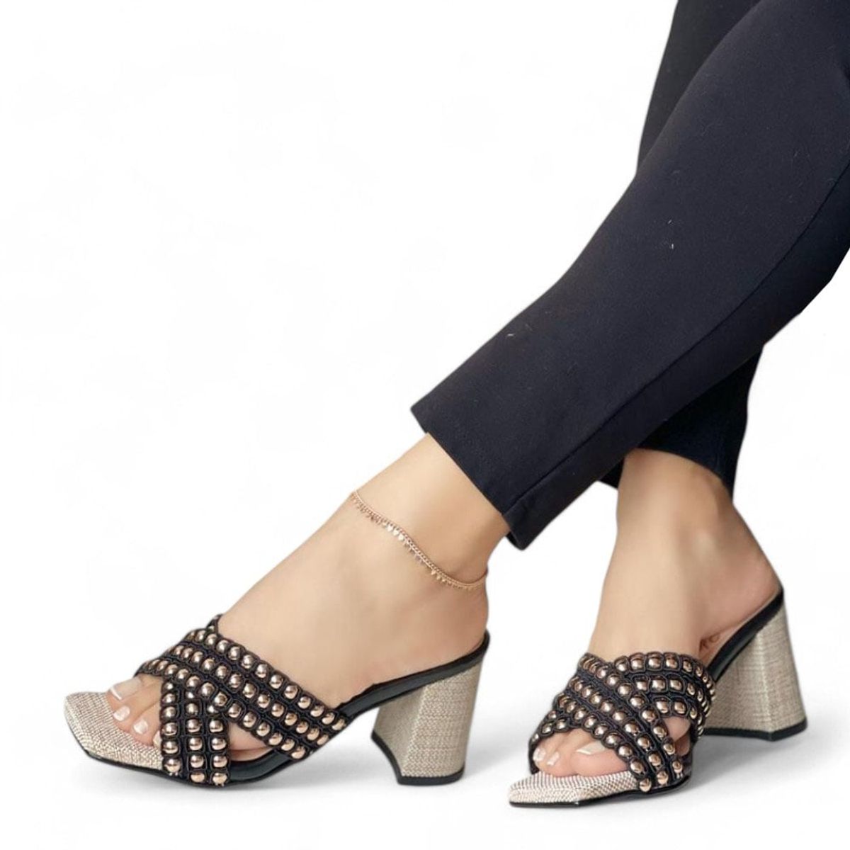 GENERICO - Taco Mujer Yomar Err. Precio Punza Encrucijada 2086L-58 Taco 7 Negro