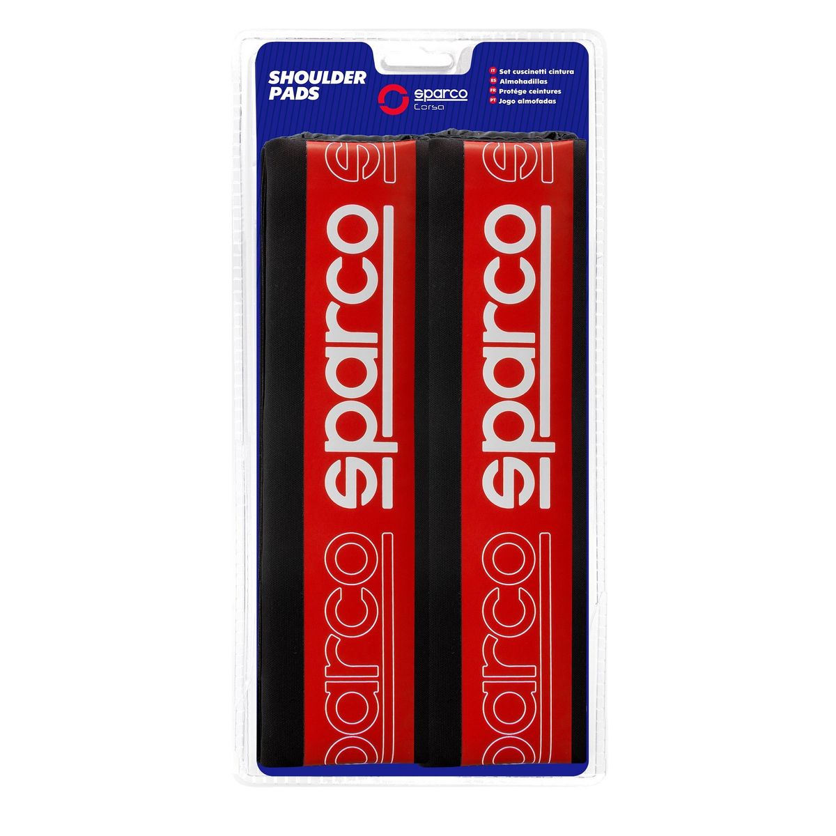 SPARCO - Protector De Cinturón Sparco Premium Color Rojo