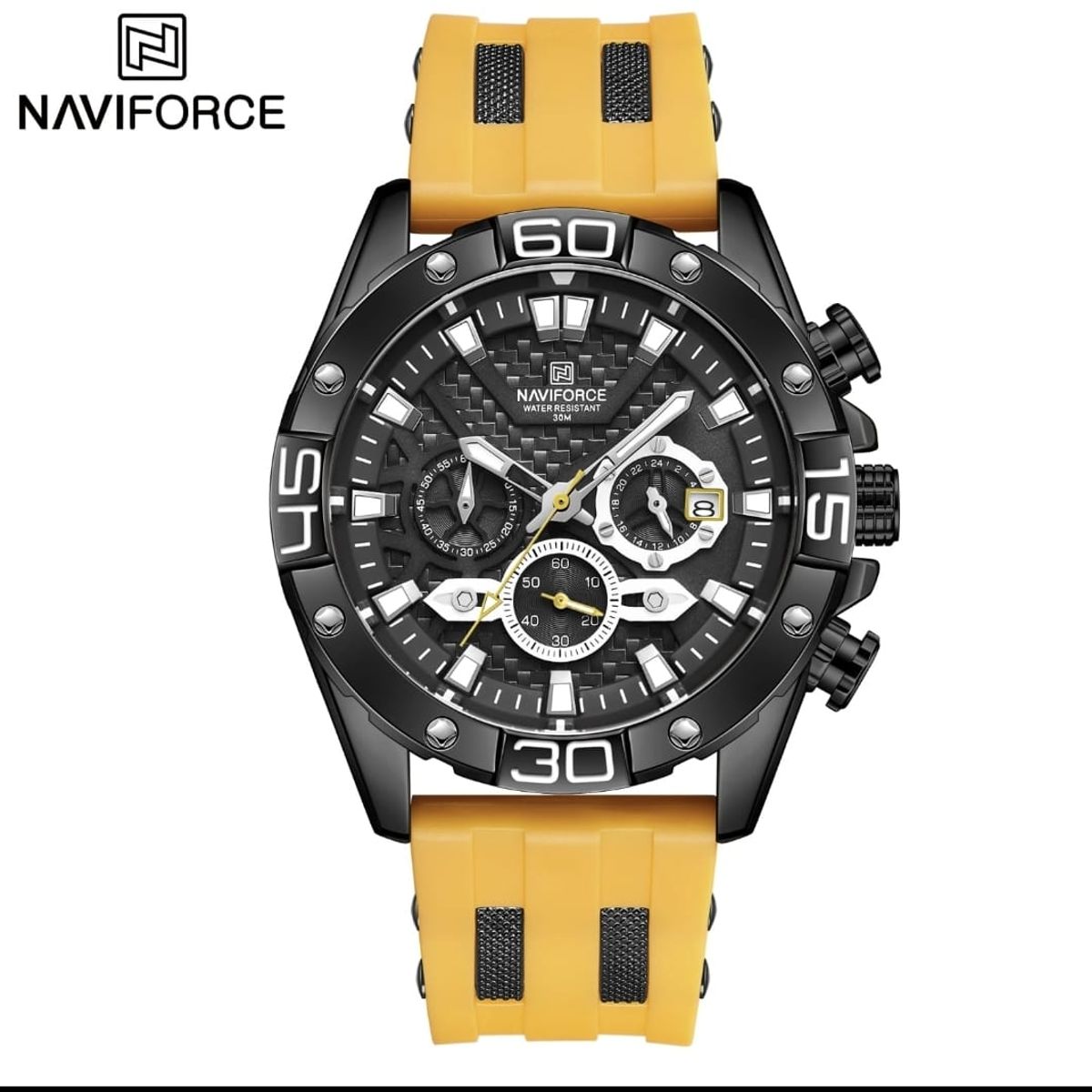 NAVIFORCE - Reloj Naviforce 8019T Amarillo para Caballero