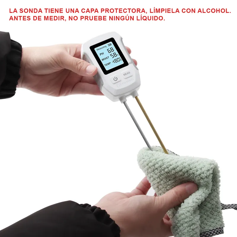 GENERICO - Probador de Suelo 3 en 1 Digital phmetro para jardinería