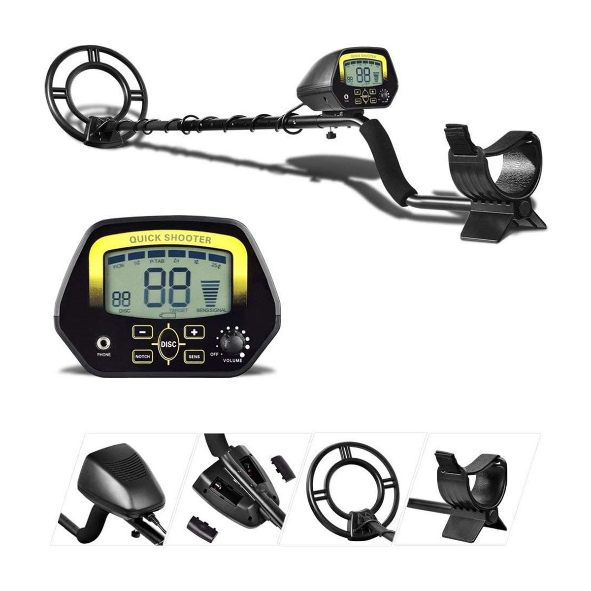 NEO DIGITAL - Detector de metales portátil con pantalla LCD MD3030