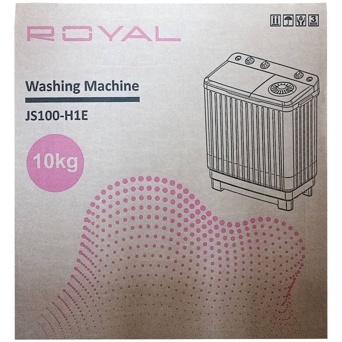 ROYAL - LAVADORA SEMIAUTOMATICA JS100H1E