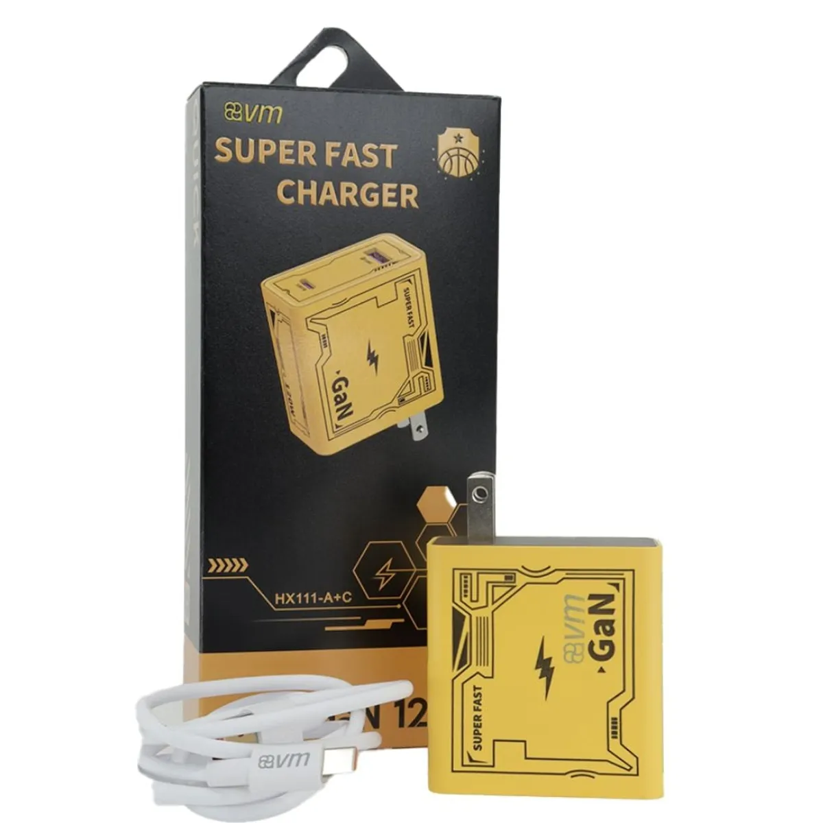 GENERICO - CARGADOR ULTRA RAPIDO PD 120W+Cable Carga Ultra Rápida 6 A VM