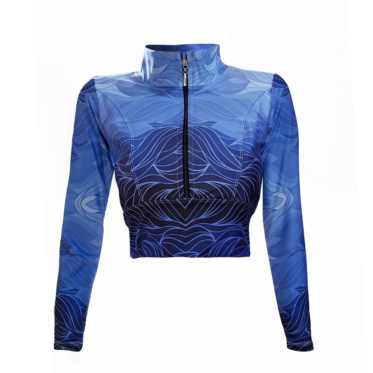 GENERICO - Crop Top Deportivo Manga Larga