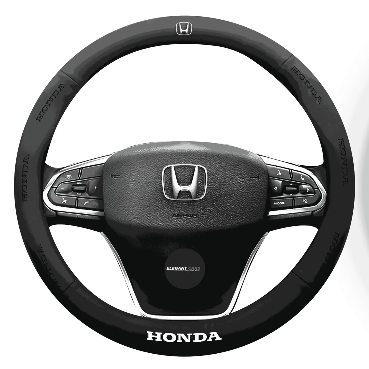 JET - Funda De Volante Premiun Honda Negro