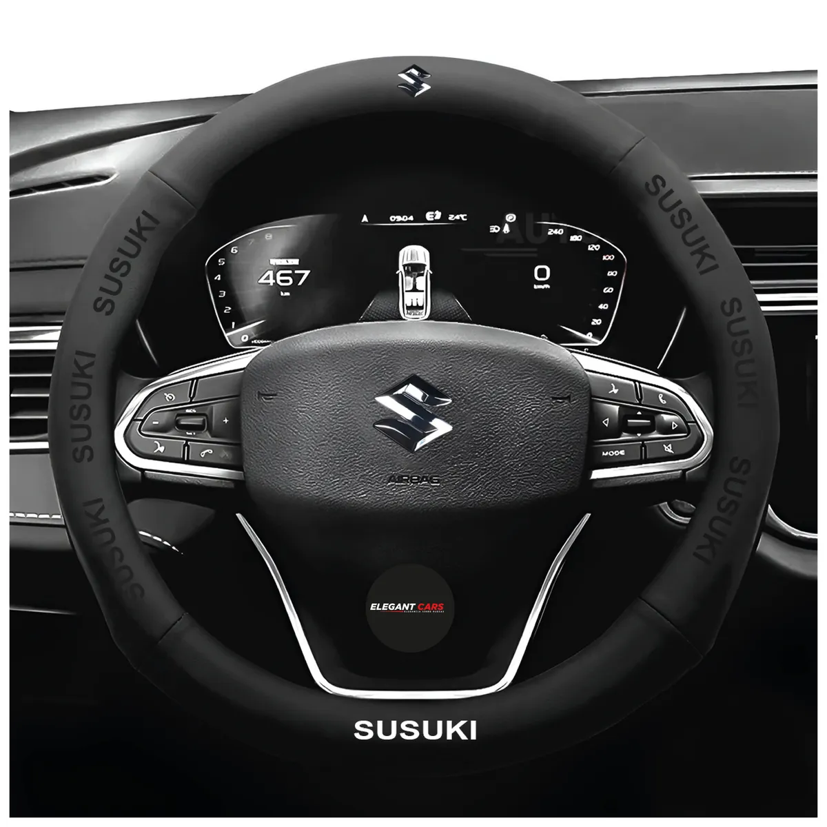 JET - Funda De Volante Premiun Para Zusuki Color Negro