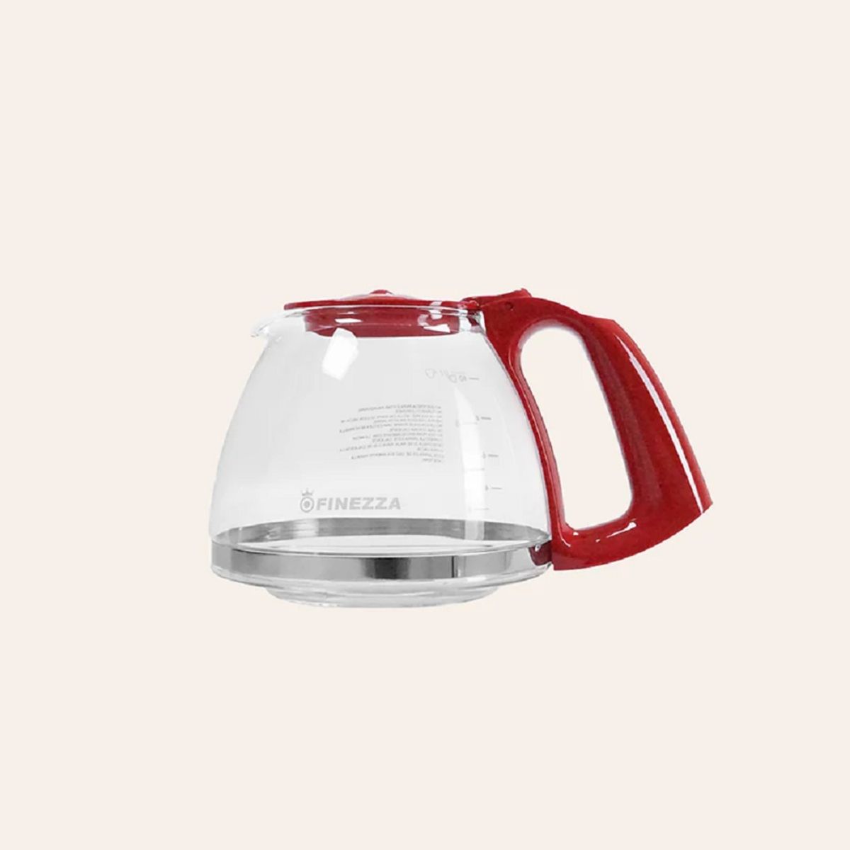 FINEZZA - Cafetera FINEZZA 1.25 L CK-670F-R ROJO