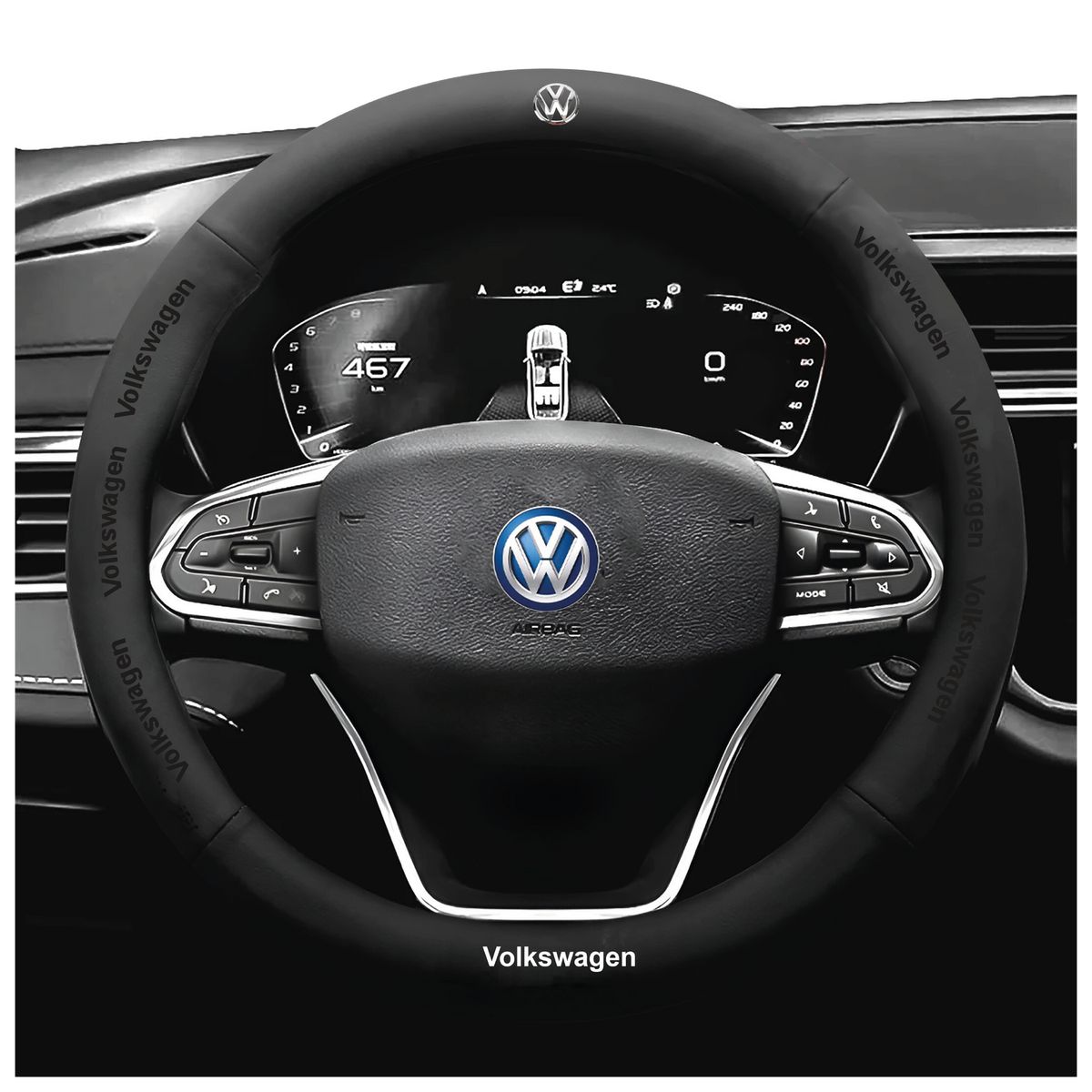 JET - Forro De Timon PremiunVOLKSWAGEN Negro