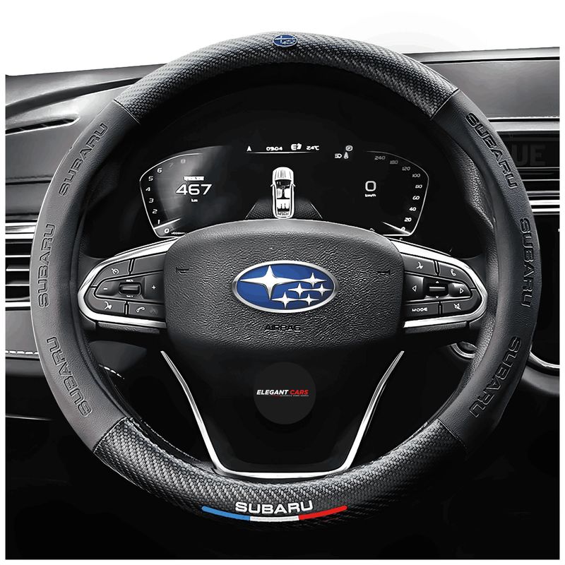 JET - Funda De Volante Diseño Exclusivo Carbon Black Subaru