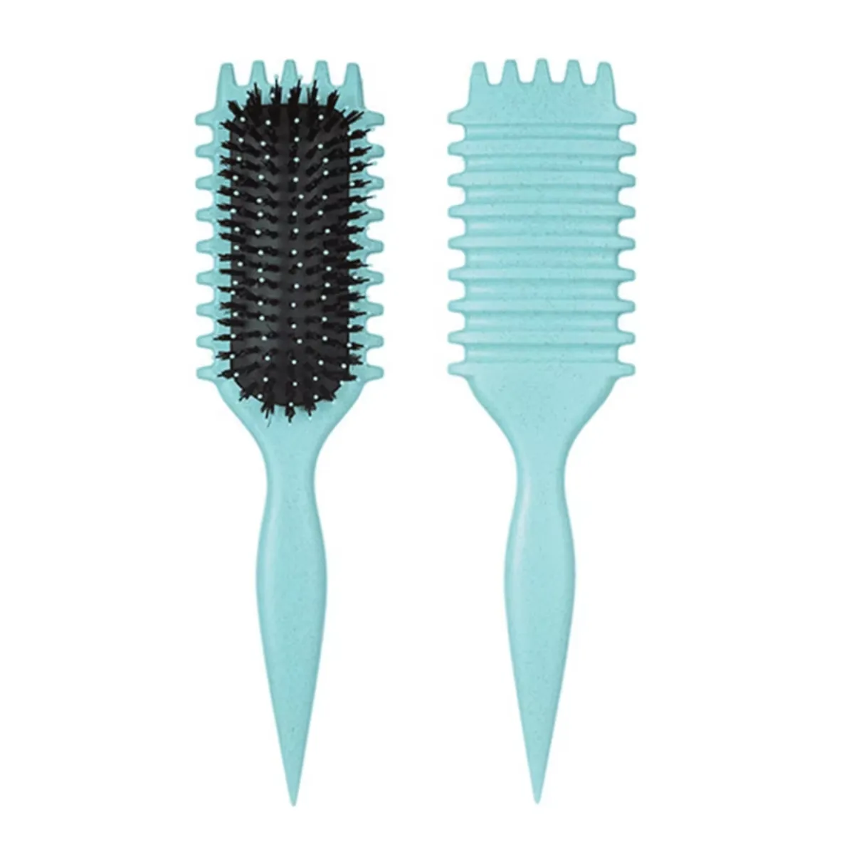 GENERICO - PEINE PARA RIZOS - CURLY HAIR BRUSH VERDE