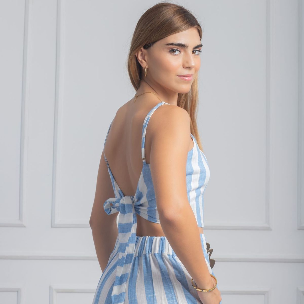 GENERICO - TOP MUJER DE LINO MACARENA ALMAT