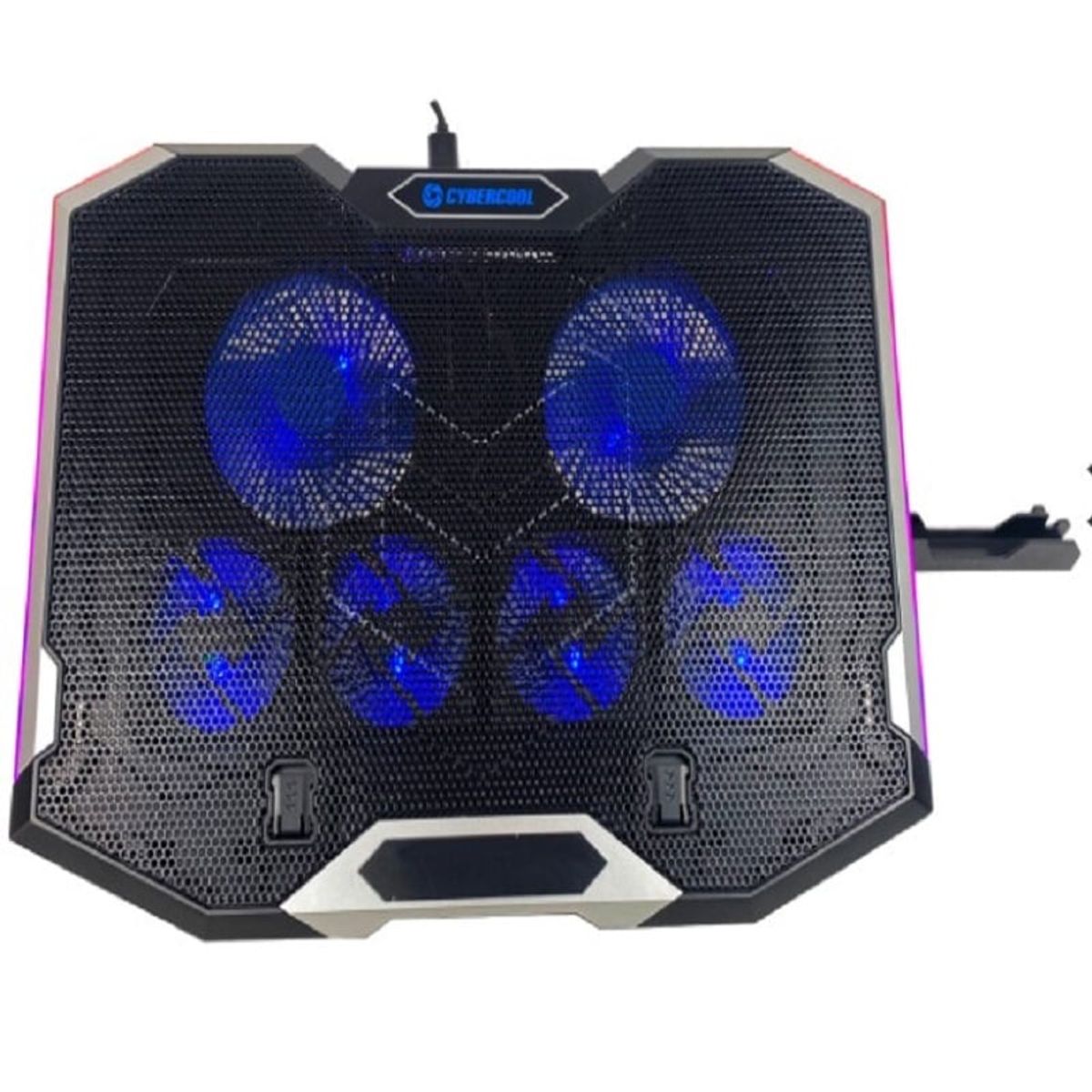 CYBERCOOL - Cooler RGB Gamer Hasta 17 Con Soporte para Movil Ha-k9