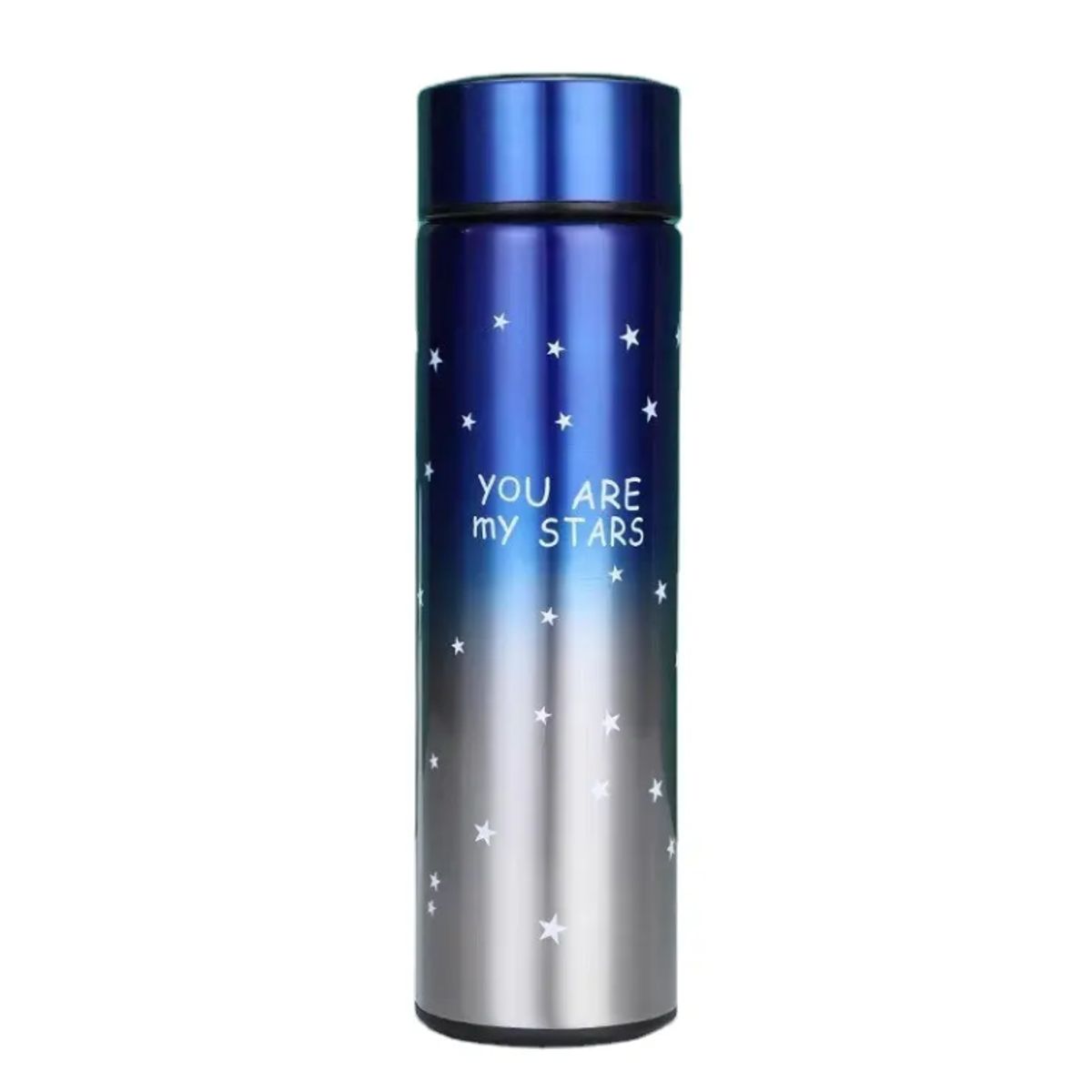 GENERICO - Termo Digital de 500 Ml Diseño Estrellas - Azul