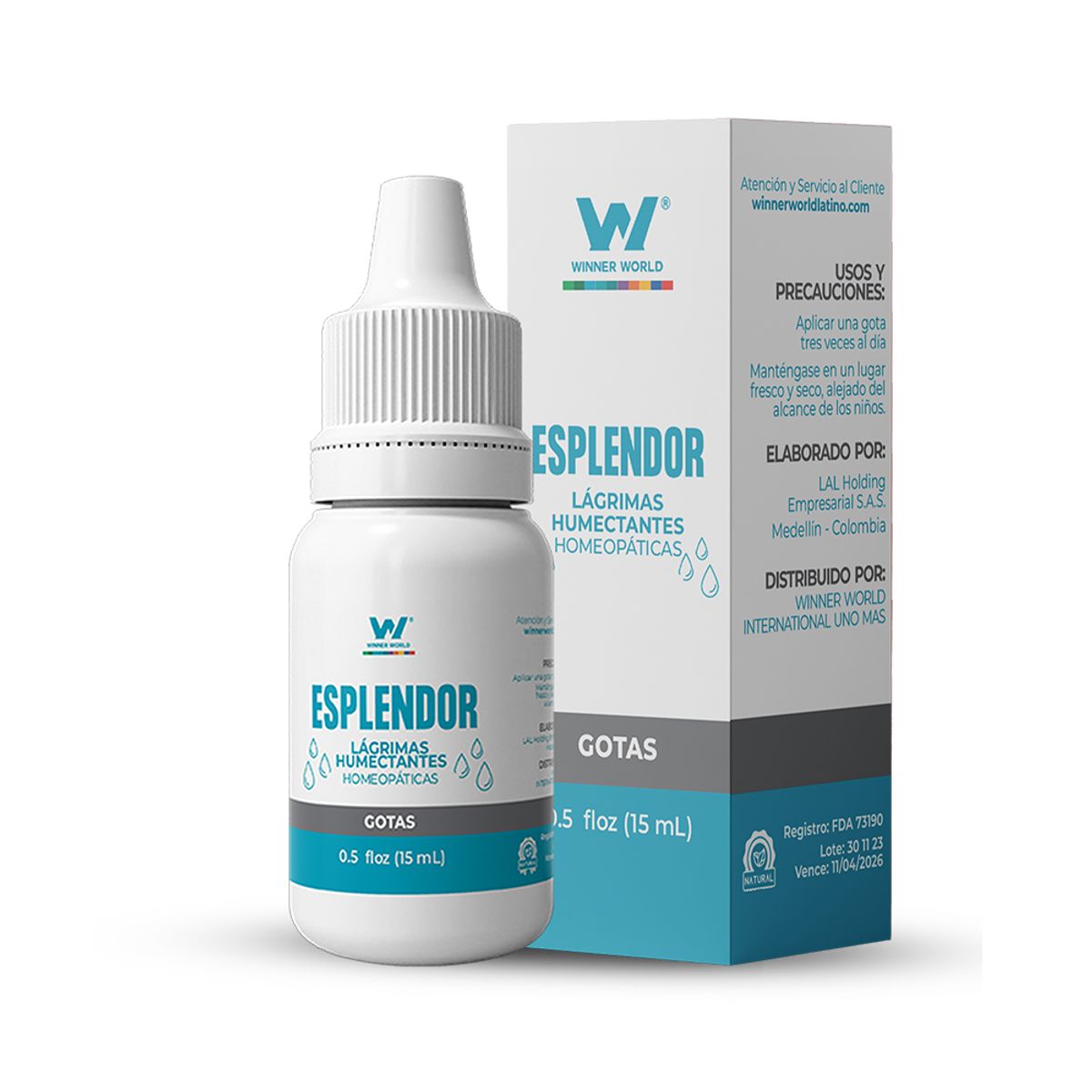GENERICO - Esplendor Winner Worl Lagrimas Humectantes Homeopáticas 15ml