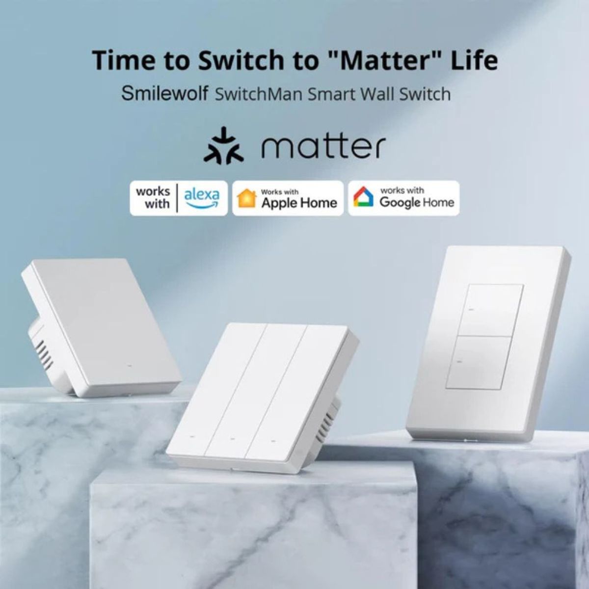 SONOFF - Interruptor Inteligente Sonoff M5 2 Botones Wifi Matter