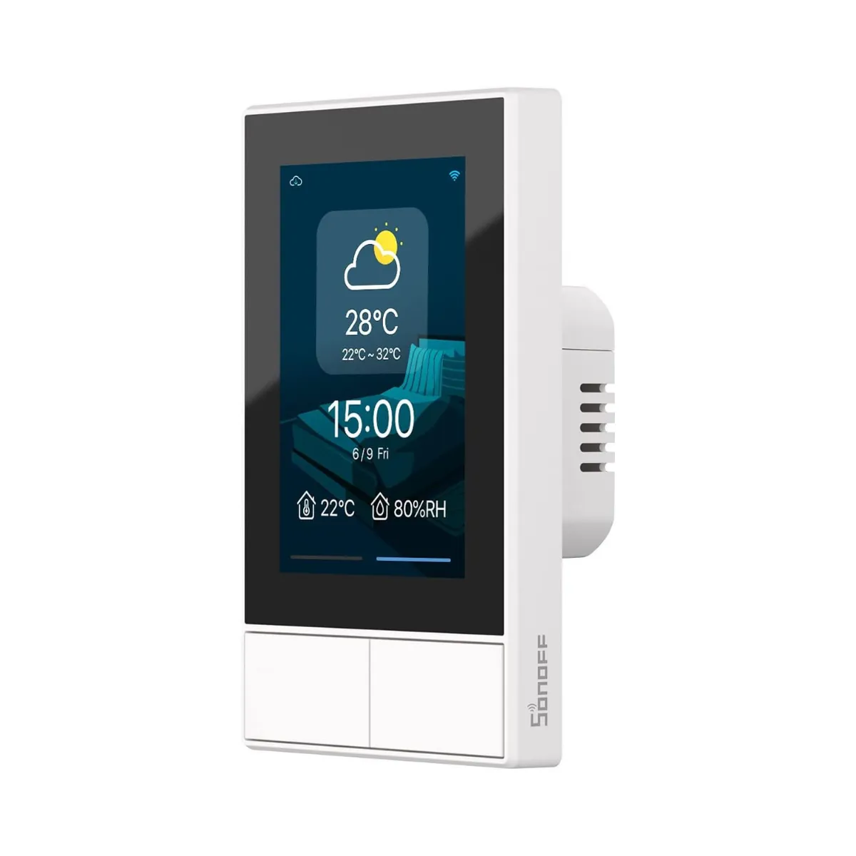 SONOFF - Interruptor Panel Inteligente Sonoff NSPanel Blanco 2 Botones