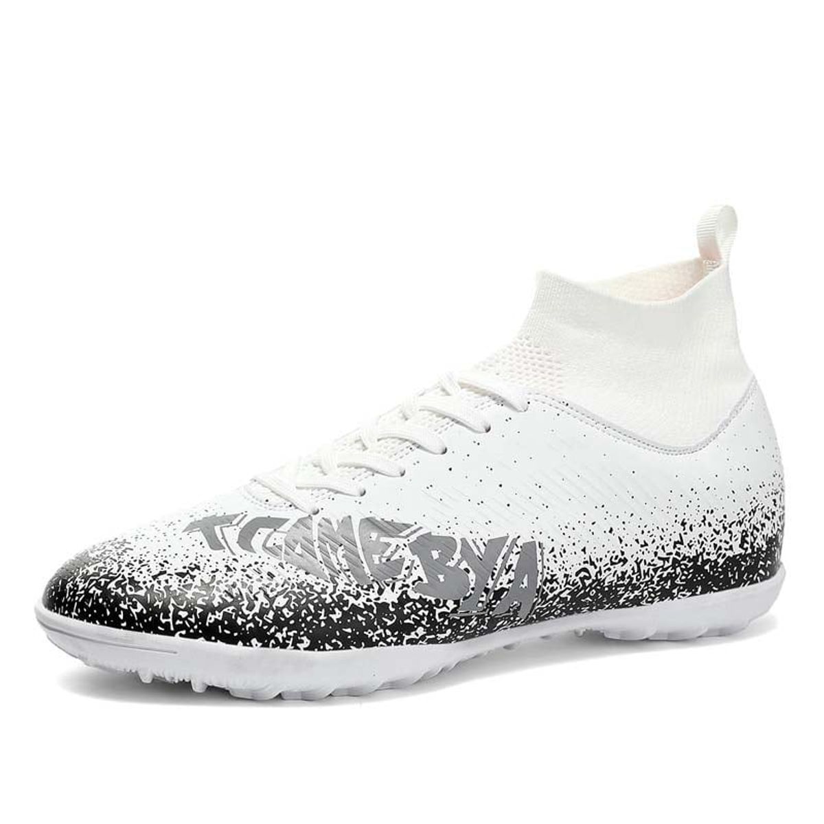 SHANDIAN - Zapatillas de Fútbol Hombre TF zapatos hombre Blanco