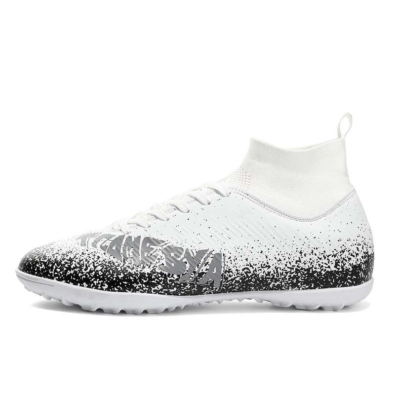 SHANDIAN - Zapatillas de Fútbol Hombre TF zapatos hombre Blanco