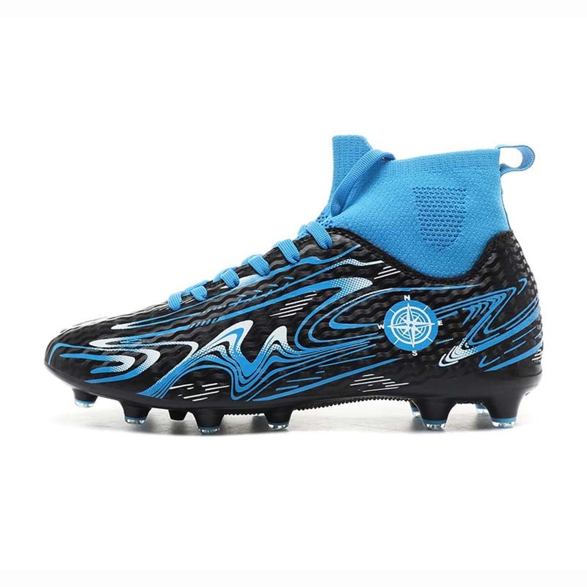 SHANDIAN - Zapatillas de Fútbol Hombre FG zapatos hombre Azul