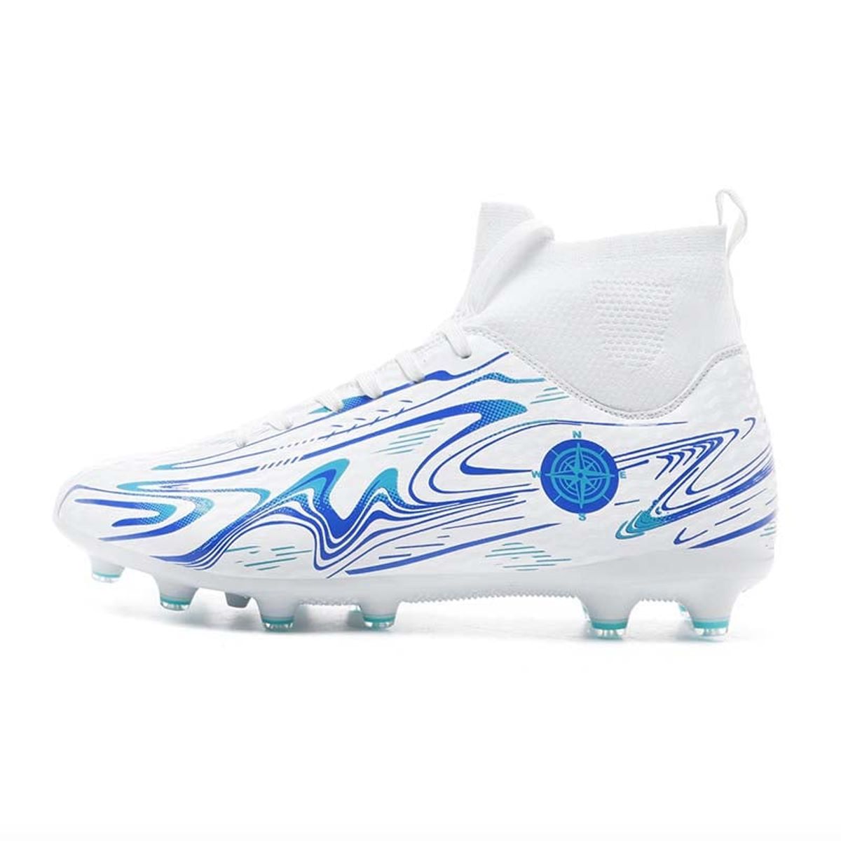 SHANDIAN - Zapatillas de Fútbol Hombre FG zapatos hombre Blanco