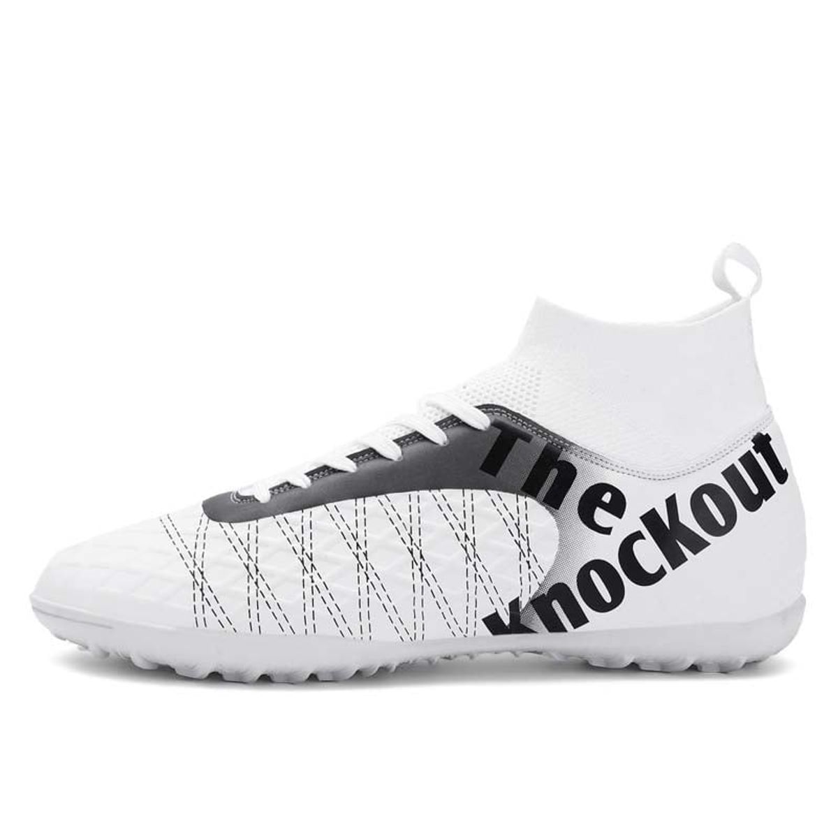 SHANDIAN - Zapatillas de Fútbol Hombre TF zapatos hombre Blanco