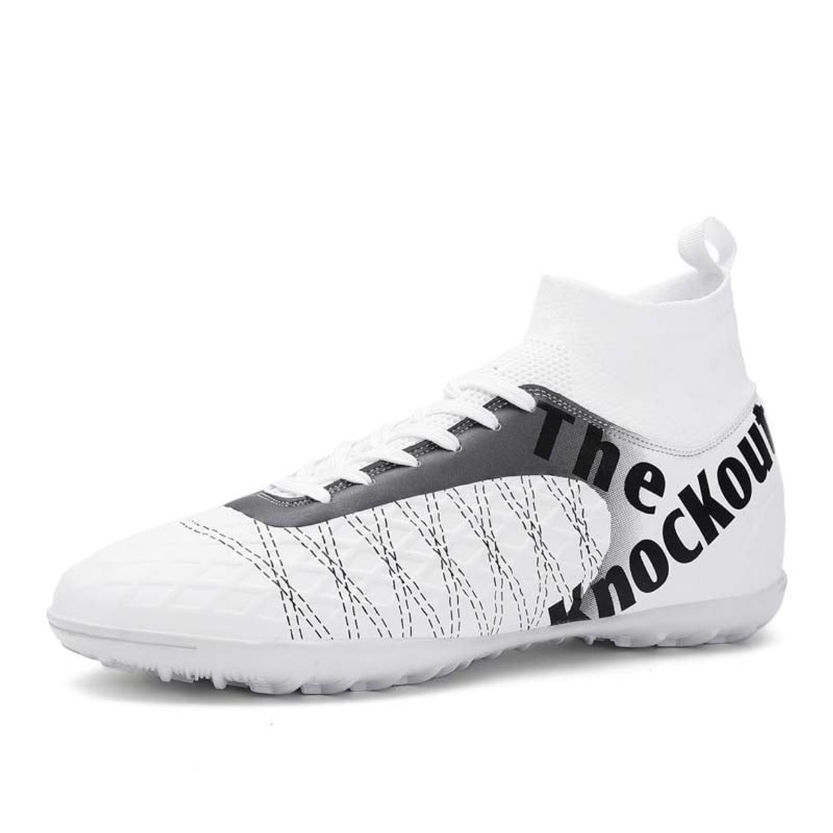 SHANDIAN - Zapatillas de Fútbol Hombre TF zapatos hombre Blanco