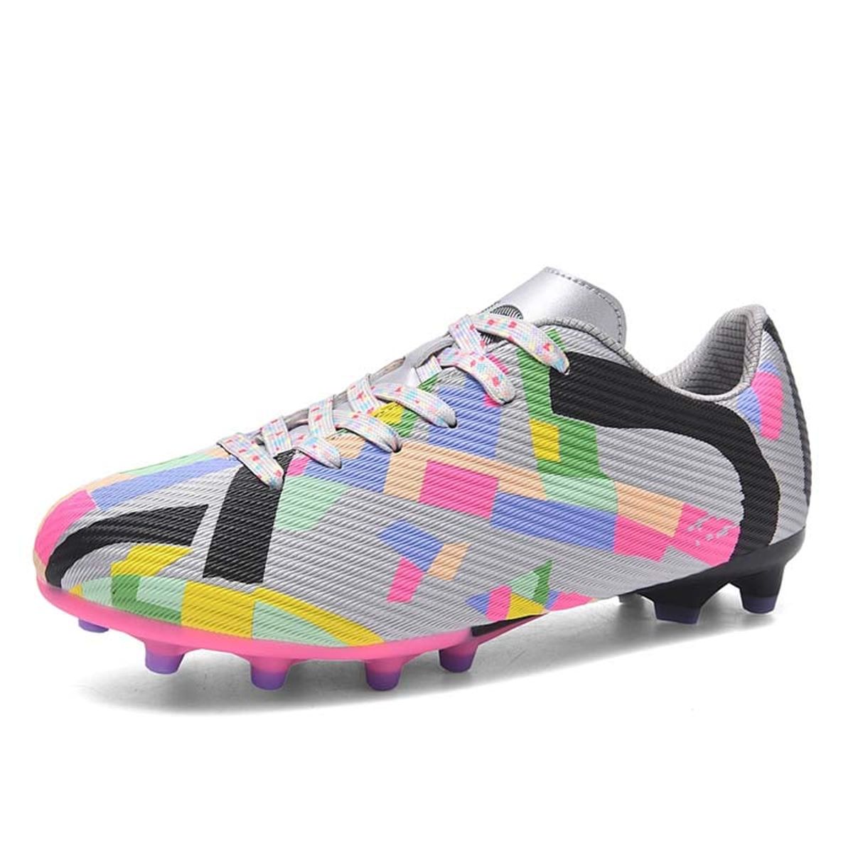 SHANDIAN - Zapatillas de Fútbol Hombre FG zapatos hombre Plata