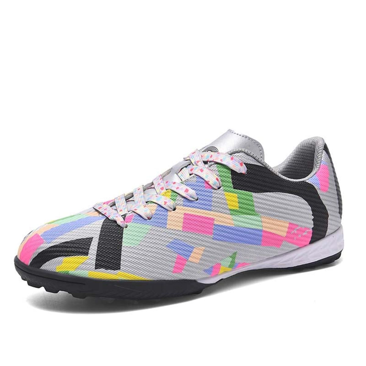 SHANDIAN - Zapatillas de Fútbol Hombre TF zapatos hombre Plata