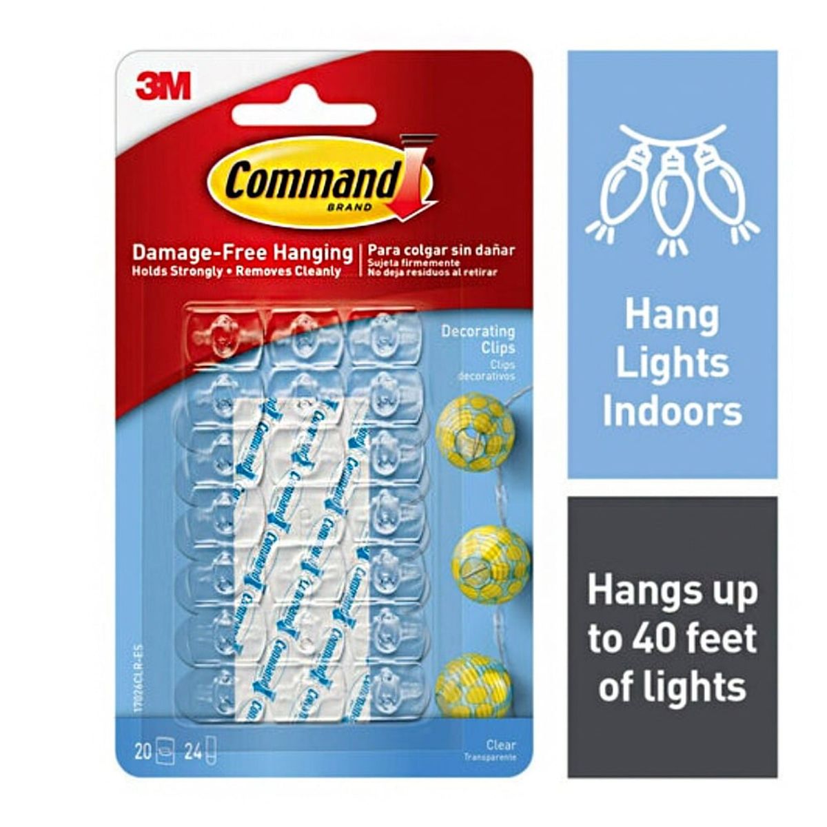 MARCA - Ganchos Command Decorativos Clear 17026