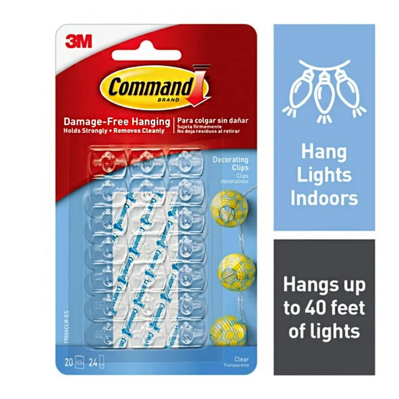 MARCA - Ganchos Command Decorativos Clear 17026