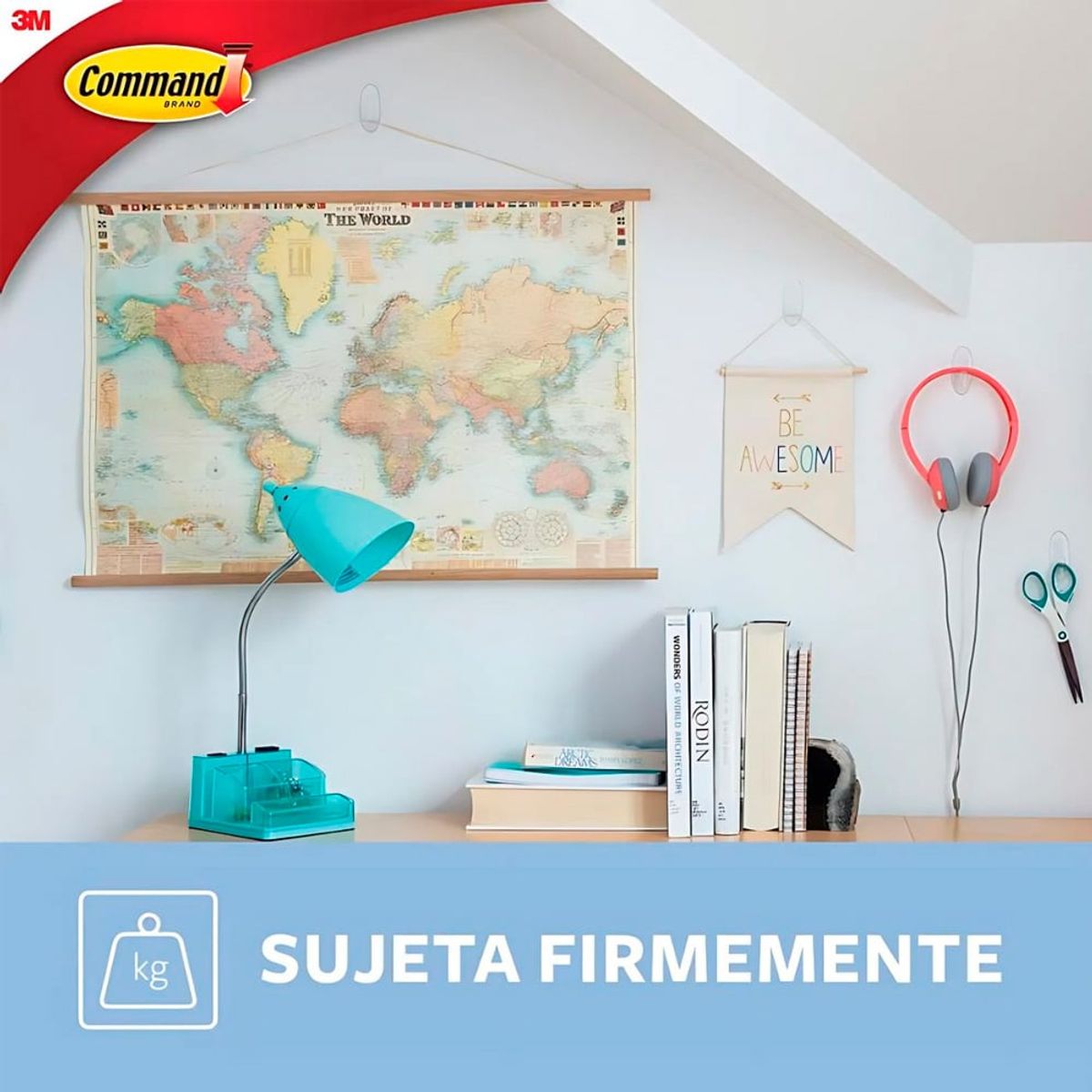 MARCA - Gancho Command Clear Mediano 17091 x2