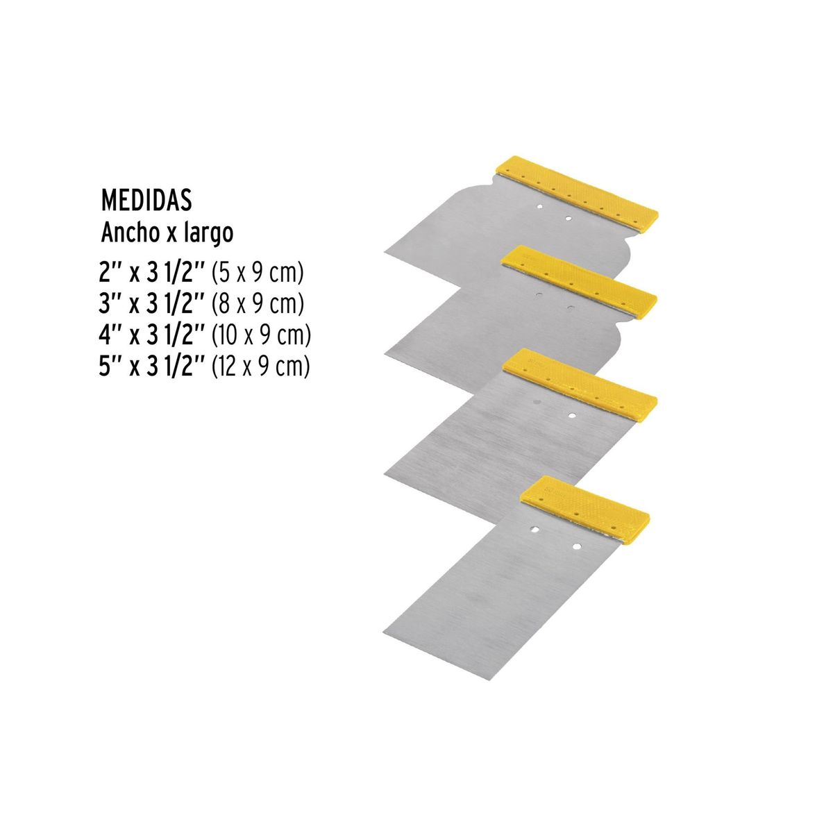 TRUPER - espatulas para empastar fino acabado estucado Pretul TRUPER