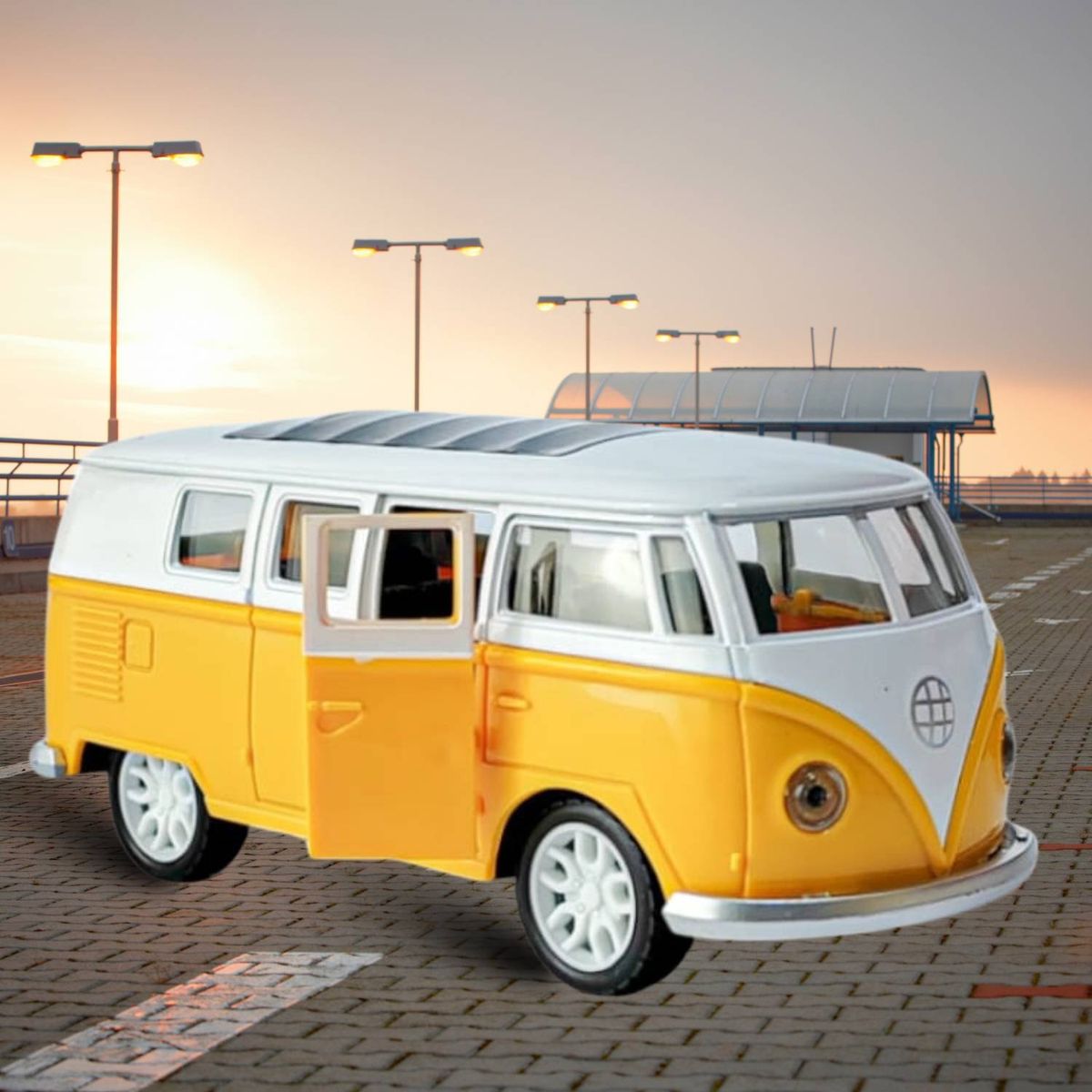 GENERICO - Combi Volkswagen Beetle De Año 1947-1950 Amarillo