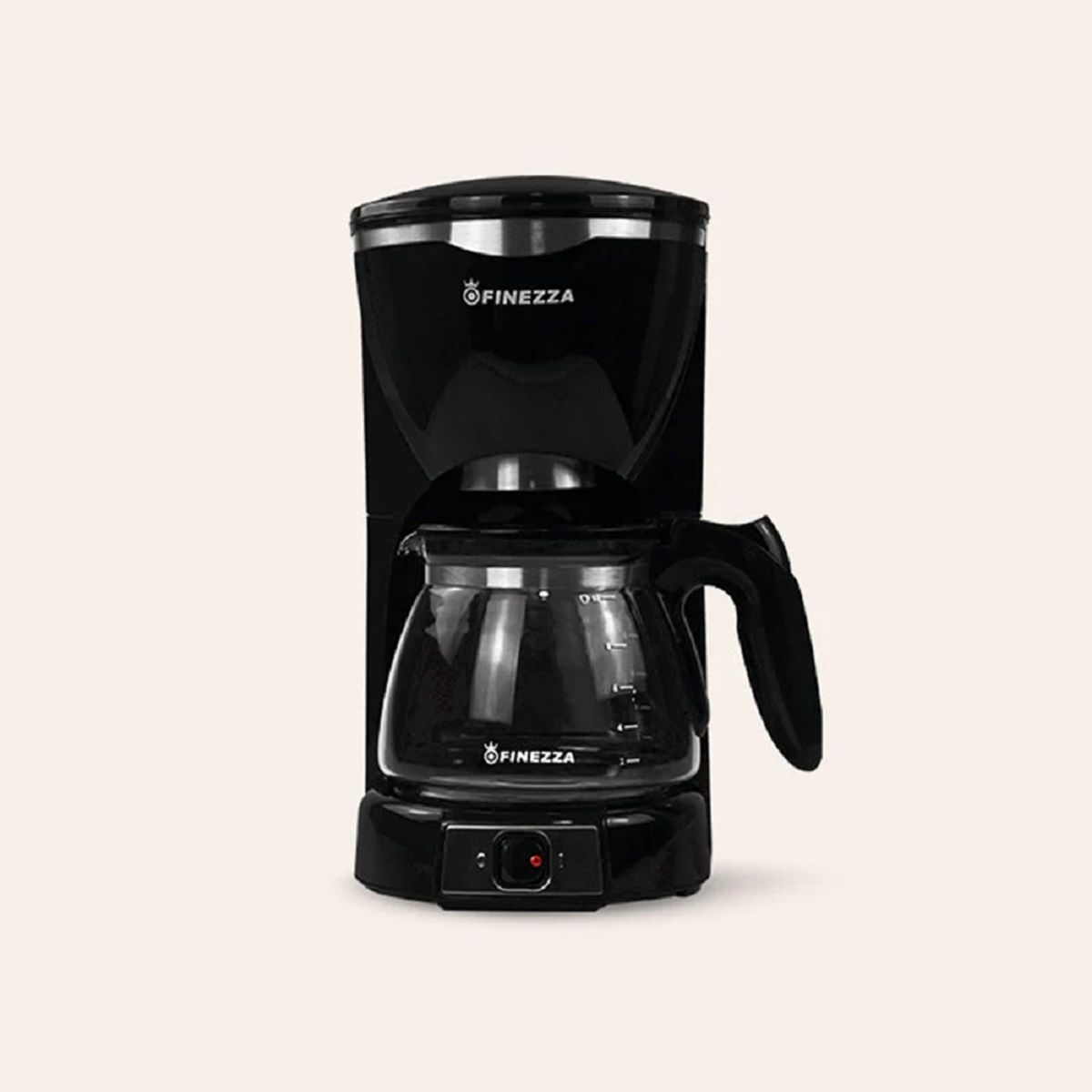 FINEZZA - Cafetera FINEZZA 1.25 L CK-672F NEGRO