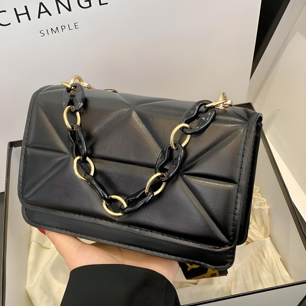 GENERICO - CARTERA BOLSO DE MANO DE FIESTA NOCHE MORRAL TOTE BAG