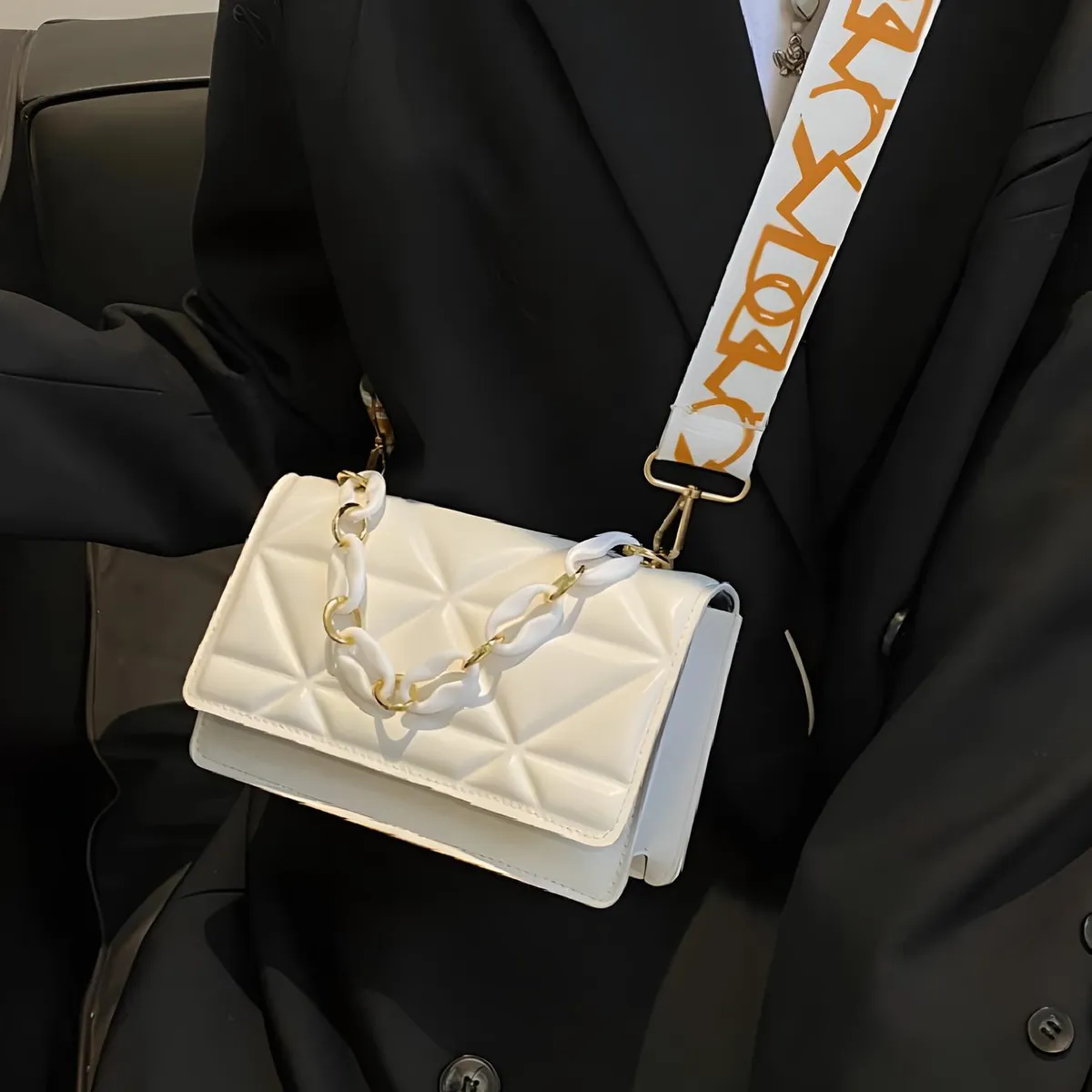 GENERICO - CARTERA BOLSO DE MANO DE FIESTA NOCHE MORRAL TOTE BAG