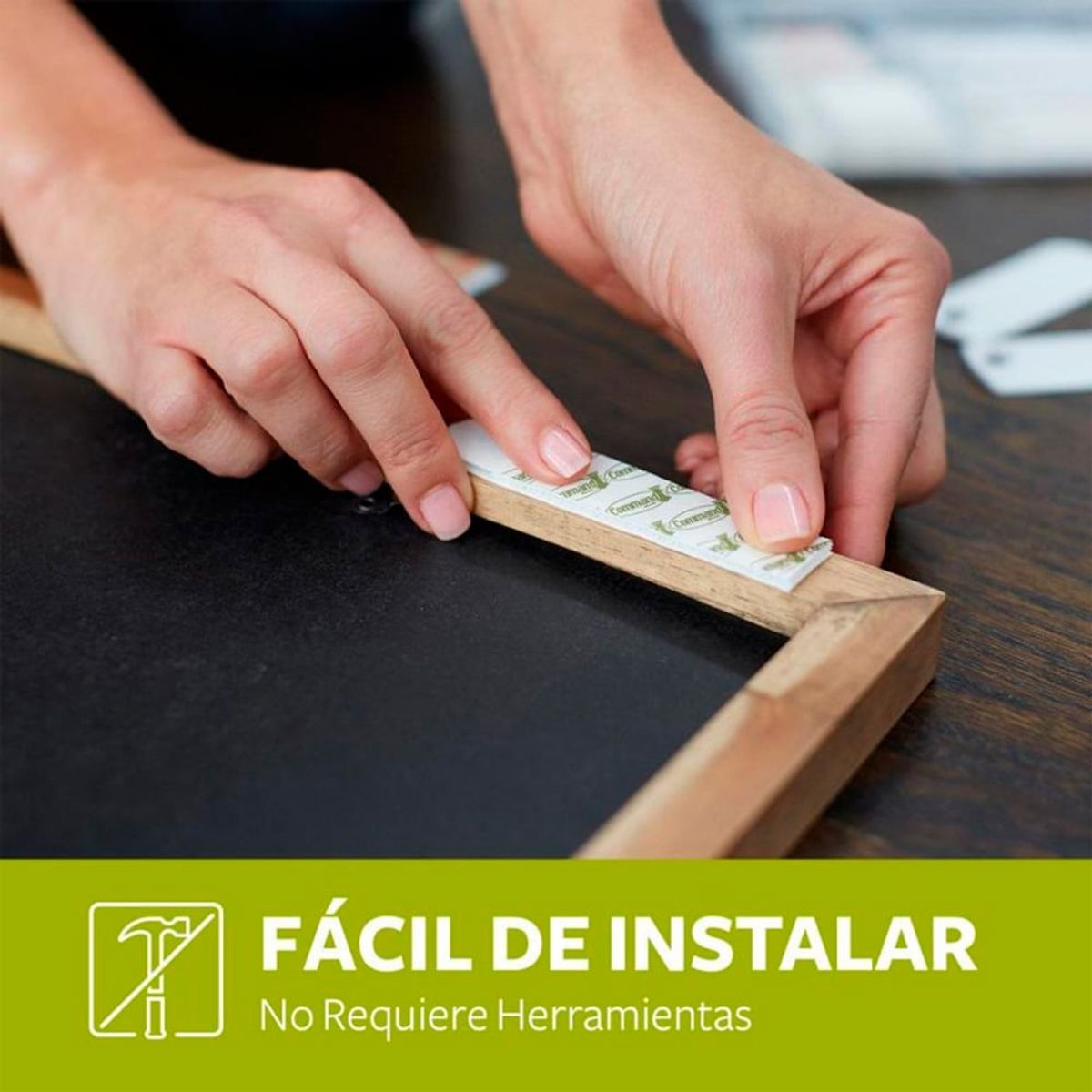 3M - Tiras Command Sujetador Mediano Blanco 17201ES