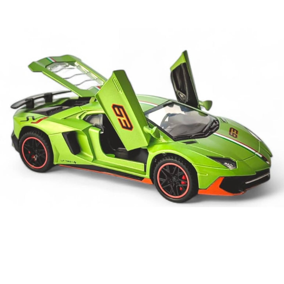 GENERICO - Auto Deportivo Lamborghini Italiano LP 780 Verde 15 Cm
