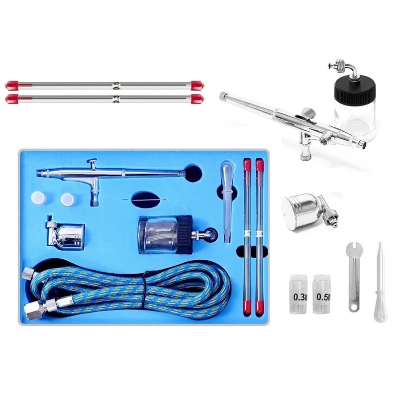 GENERICO - Aerógrafo Doble Acción Pistola Kit Pintura Repostería Diseño