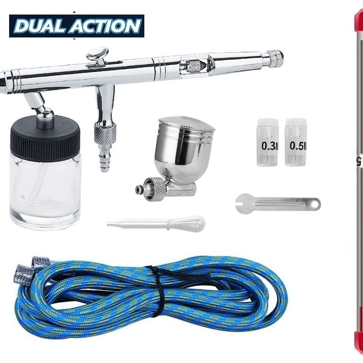 GENERICO - Aerógrafo Doble Acción Pistola Kit Pintura Repostería Diseño