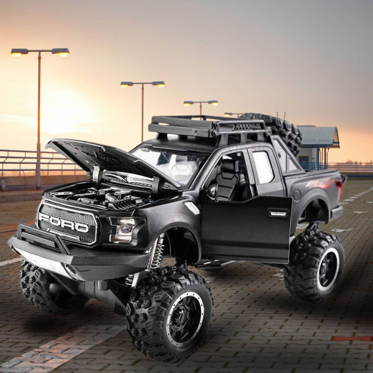 GENERICO - Camioneta De Colección FORD RAPTOR Negro