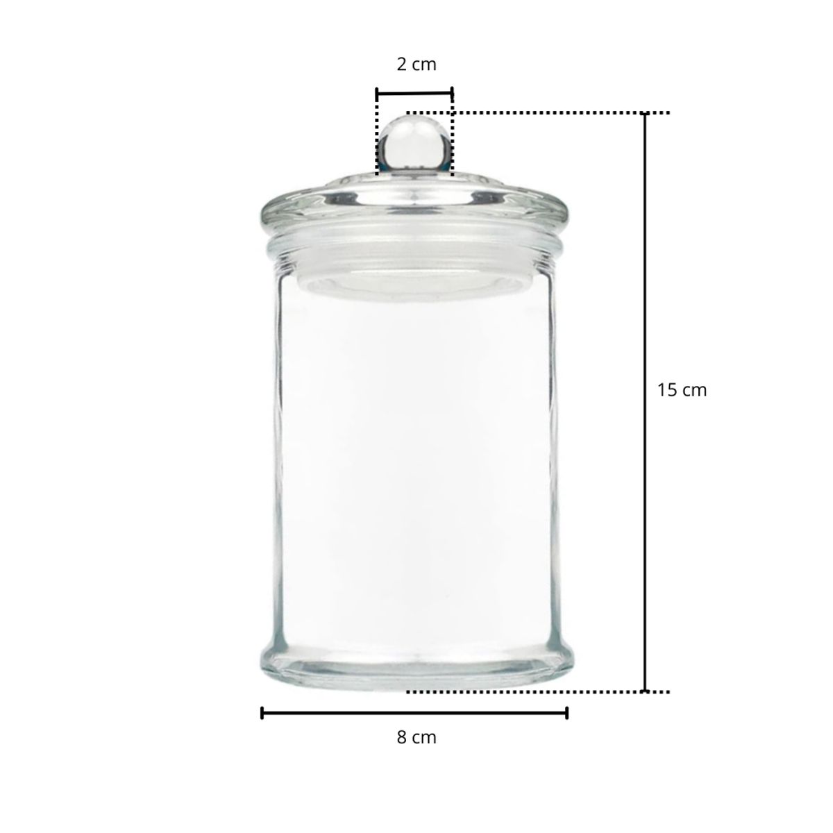 HYGGE - Tarro de Vidrio Hermético Multiuso con 350 ml