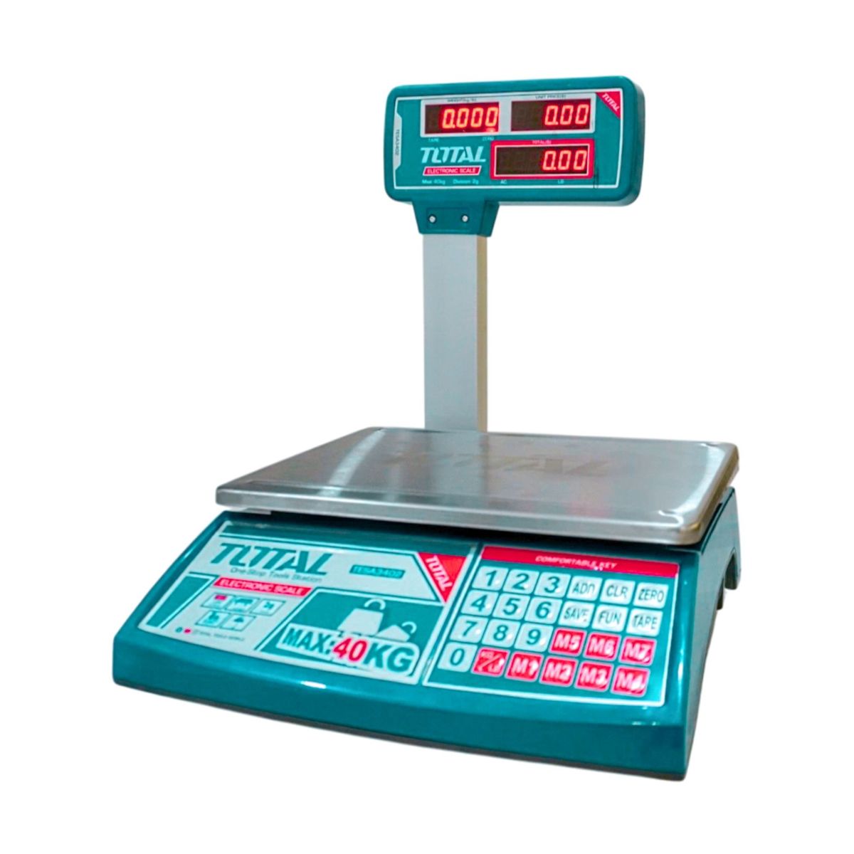 TOTAL TOOLS - Balanza digital electrónica de mostrador TOTAL 40k