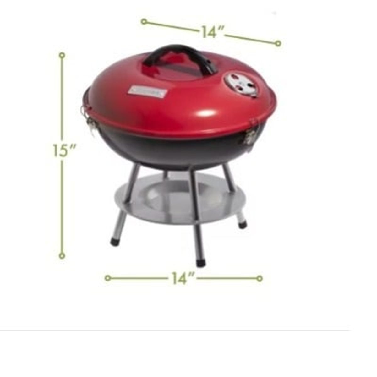 GENERICO - Parrilla BBQ Portátil 14,5 verano