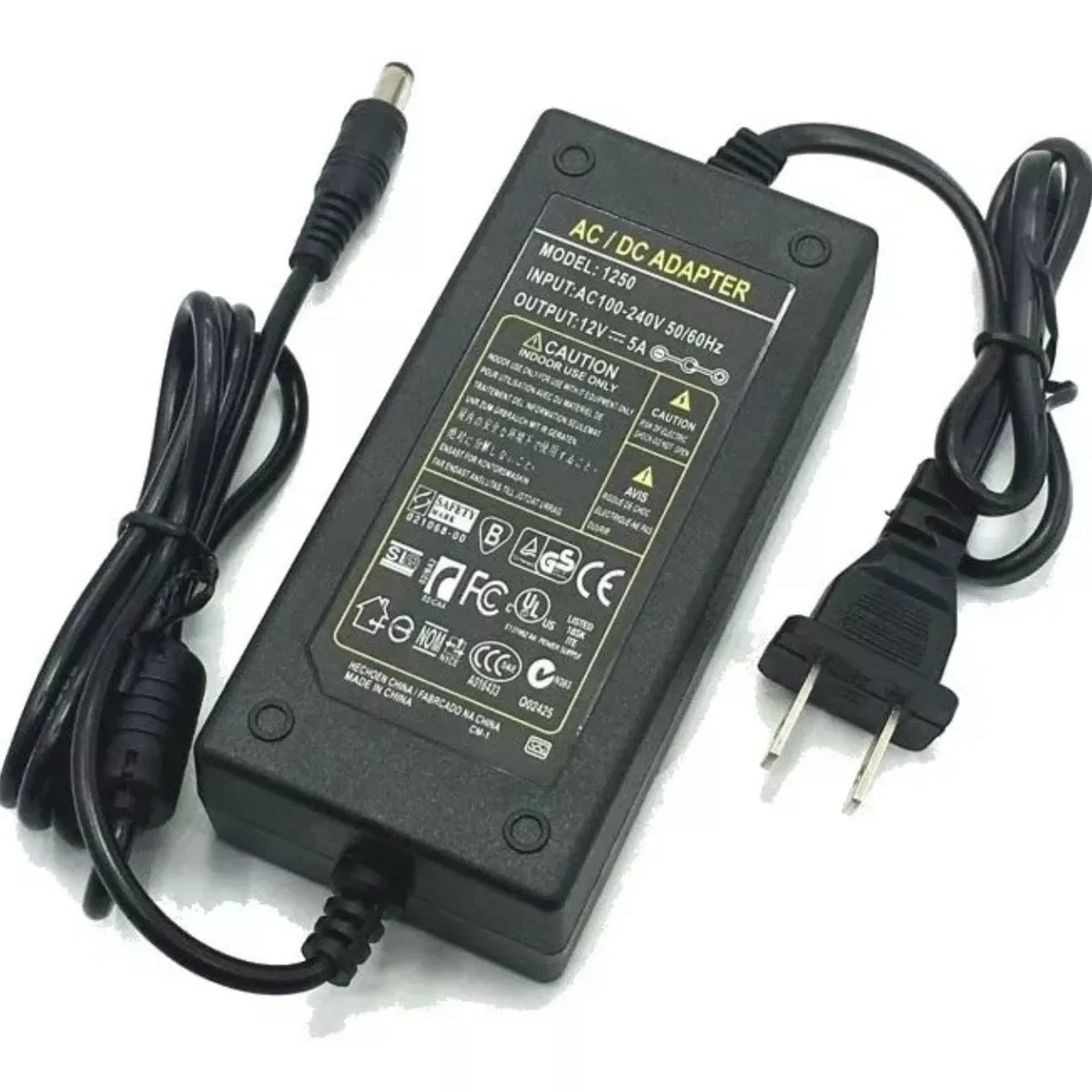 GENERICO - Adaptador Transformador 12v 5a Fuente De Poder