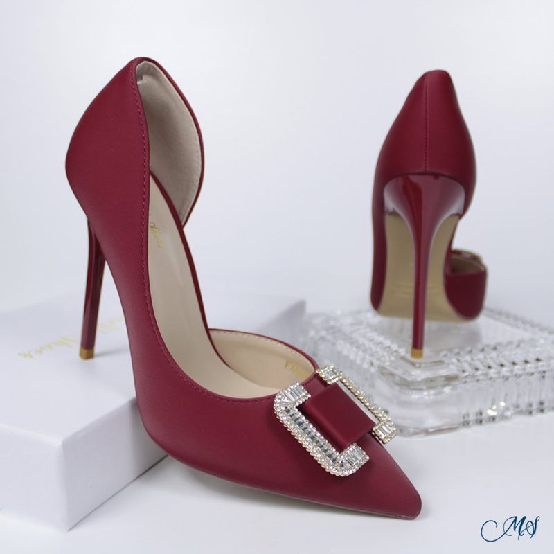 MARGLO SHOES - ZAPATOS DE VESTIR MUJER ROJO VINO M48